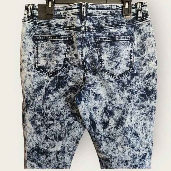 Poetic Justice Corinne Skinny Acid Wash HighRise Distressed Ankle Jeans Sz 31x29 - Picture 4 of 9